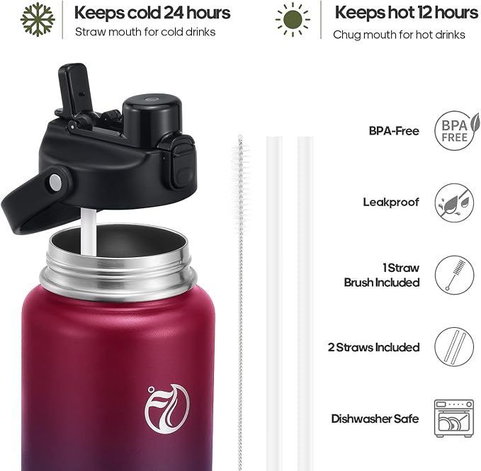 64oz Half Gallon Insulated Water Bottle - Image 5