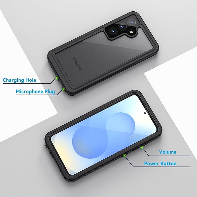 Lanhiem for Samsung Galaxy S25 Phone Case, IP68 Waterproof Dustproof, Built-in - Image 6
