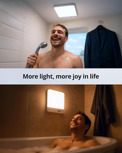 Combuh 2 Pack Square Rechargeable Ceiling Lights - Image 4