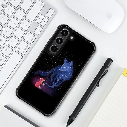 for Samsung Galaxy S23 Plus Case, Galaxy Fox Wolf Pattern Graphic Design Girl - Image 7