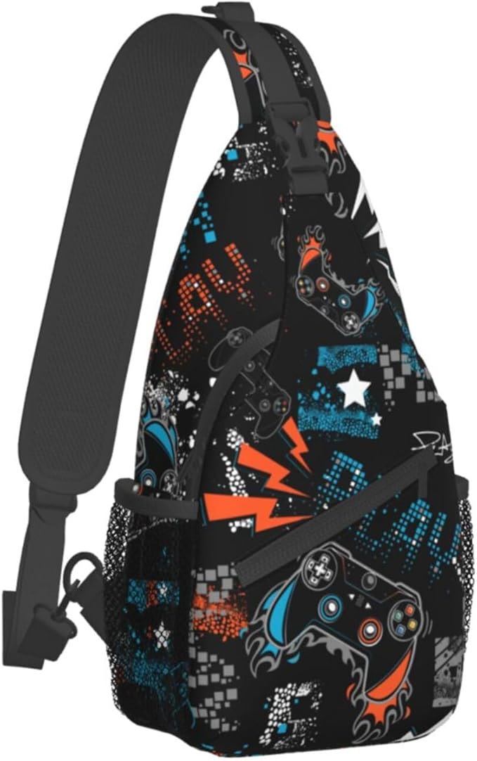 Sling Backpack For Men Hiking Daypack Crossbody Shoulder Bag Travel Chest Pack by Wizfuyq