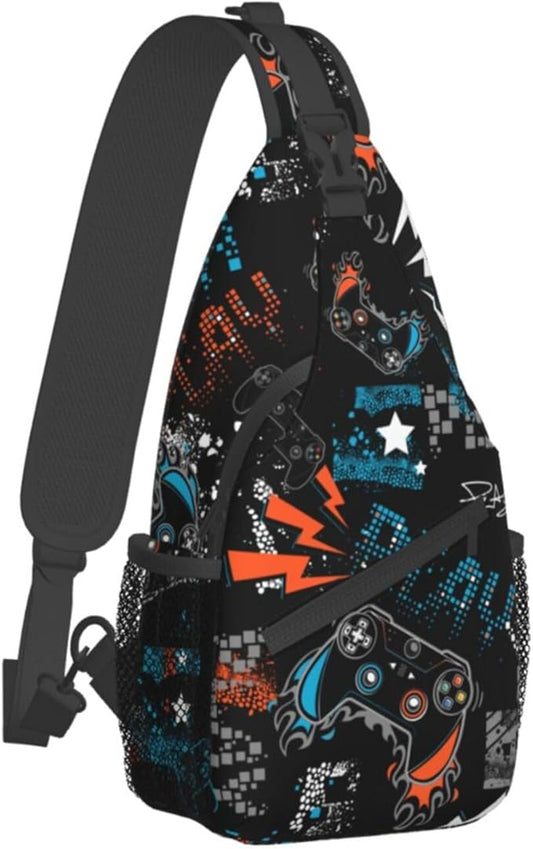 Sling Backpack For Men Hiking Daypack Crossbody Shoulder Bag Travel Chest Pack by Wizfuyq