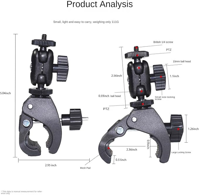 Phone Holder with Clamp，Cell Phone Holder Mount Clip - Image 5