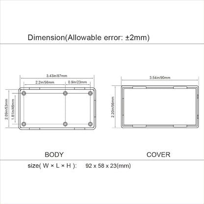 LeMotech Project Box, 5 Pieces ABS Electrical Box Small Junction Box - Image 8