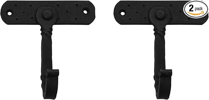 Rustic Cast Iron Wall Hooks, Heavy Duty Retro Utility Hooks by SaKeGa