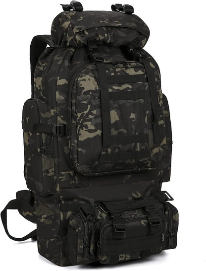 100L Camping Hiking Backpack, Molle military Tactical rucksack backpack by HongXingHai