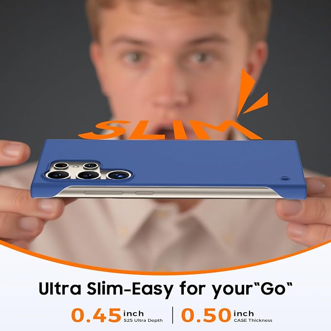 GRECAZO Slim Borderless for Samsung Galaxy S25 Ultra Phone Case 6.9" Ultra-Thin - Image 4