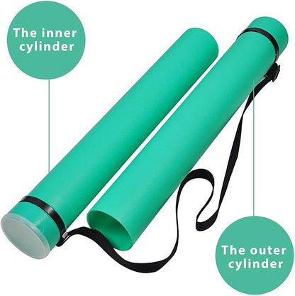 DEWEL Document Tube, Plastic Expanding Poster/Art/Document Storage Tube 24.5 to - Image 5