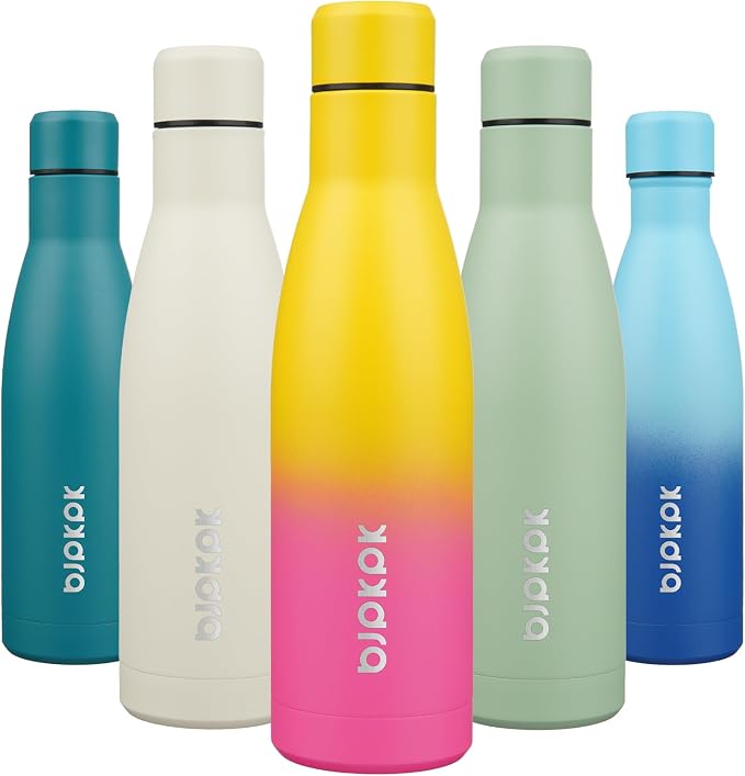 BJPKPK 17oz Insulated Water Bottles Stainless Steel Sports Water Bottles Keep by BJPKPK