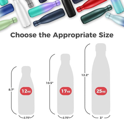 Volhoply 17oz Insulated Stainless Steel Water Bottle, Double Wall Vacuum Flask - Image 2
