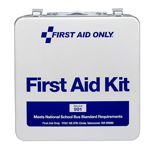 First Aid Only 50 Person Unitized Metal Bus First Aid Kit by FirstAidOnly
