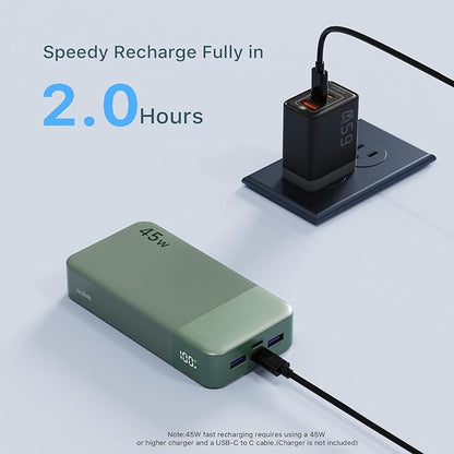 NOBIS Portable Charger, 20000mAh Power Bank, 45W Power Bank Fast Charging - Image 5