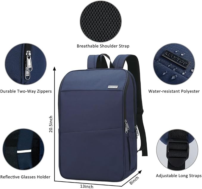 MAXTOP Travel Laptop Backpack Business Anti-theft Backpacks College Bookbag - Image 4