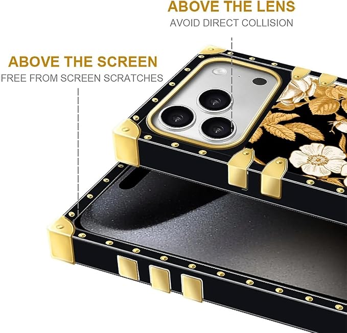 for iPhone 17 Pro Max Case Luxury Golden Decoration - Image 7