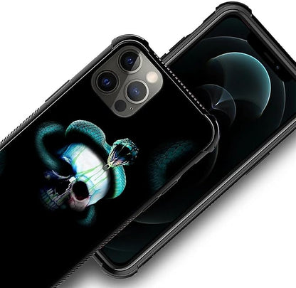 for iPhone 11 Pro Max Case, Skeleton Winding Snake Pattern Graphic Design Girl - Image 4