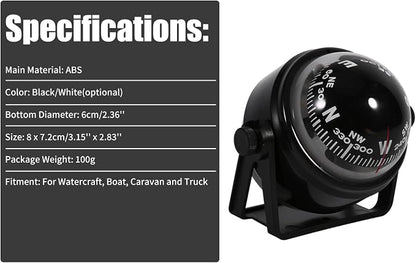 Keenso Waterproof Sea Marine Bracket Mount Voyager Hiking and Camping Fits Boat - Image 3