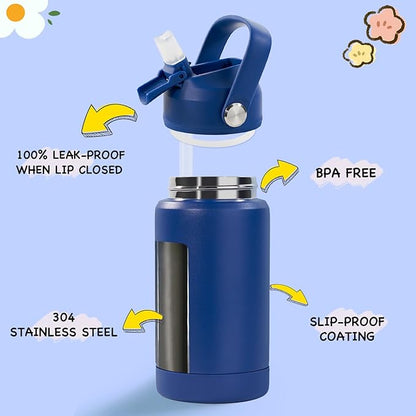 Kerilyn 12oz Kids Water Bottle, Stainless Steel Insulated Water Bottle - Image 2