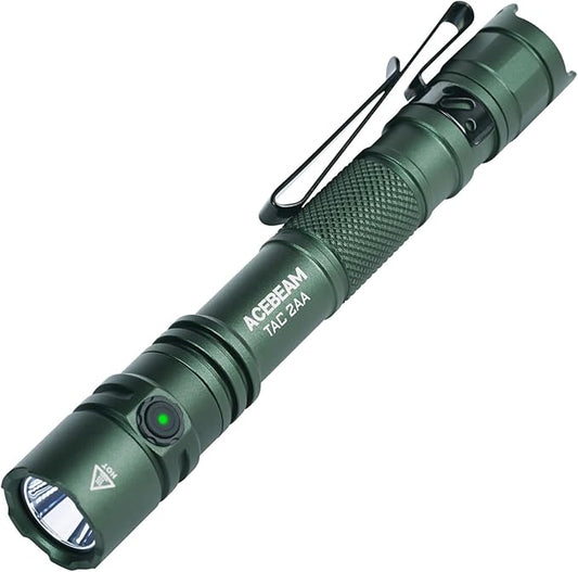 ACEBEAM TAC 2AA EDC Tactical Dual Modes Flashlight Rechargeable, 1600 High by ACEBEAM
