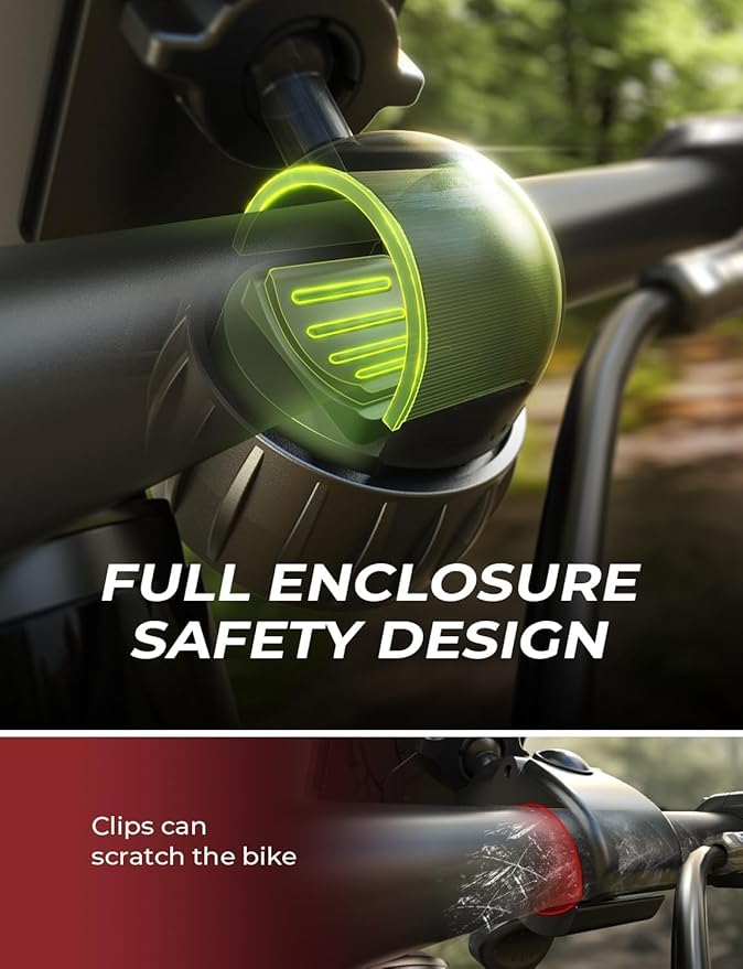 LISEN Bike Phone Holder, Motorcycle Phone Mount Ebike Accessories Bicycle - Image 6