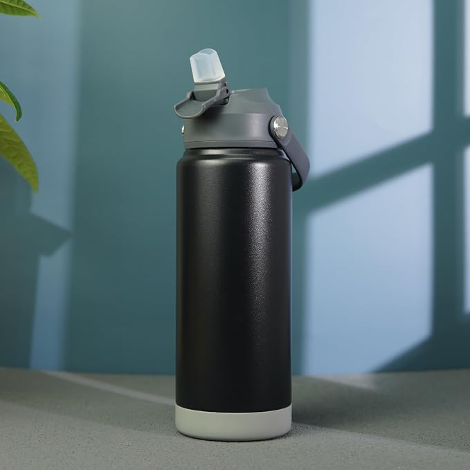 BJPKPK Water Bottle with Straw Lid, 24oz Vacuum Insulated Water Bottles - Image 6