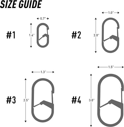 Nite IZE GS1-11-2R6 G-Series Dual Chamber Carabiner, Size #1, Stainless Steel - Image 4