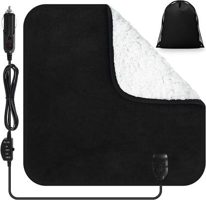 Tuanse 16 x 16 Inches Car Electric Blanket 12 Volt Heated Car Blanket by Tuanse