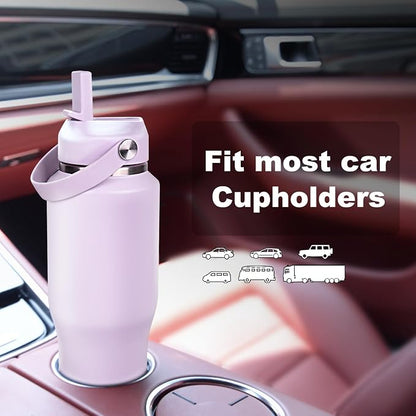 ABOTOCUP 32oz Insulated Water Bottle, Fit in Any Car Cup Holder, Water Bottle - Image 2