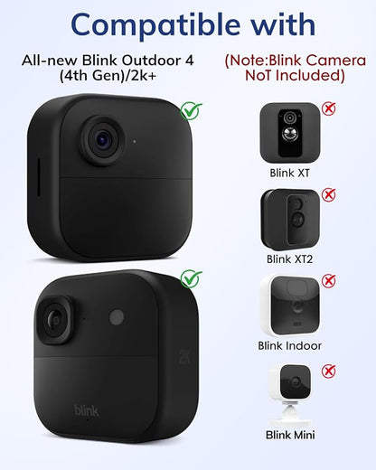 Silicone Case Cover for Blink Outdoor 4/2K+, Weatherproof Silicone Cover Skin - Image 2