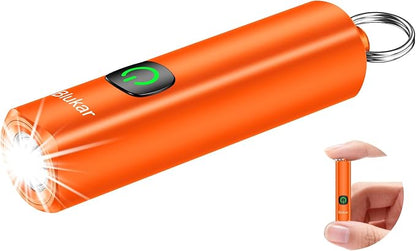 Blukar Rechargeable EDC Flashlight, Mini Keychain Flash Light by Blukar