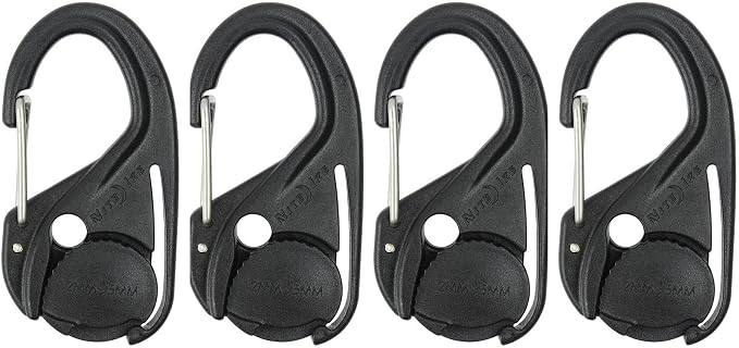 Nite Ize NCJ-01-4R3 CamJam Tie Down Rope Carabiner Clip, Cord Tightener 4-Pack - Image 7