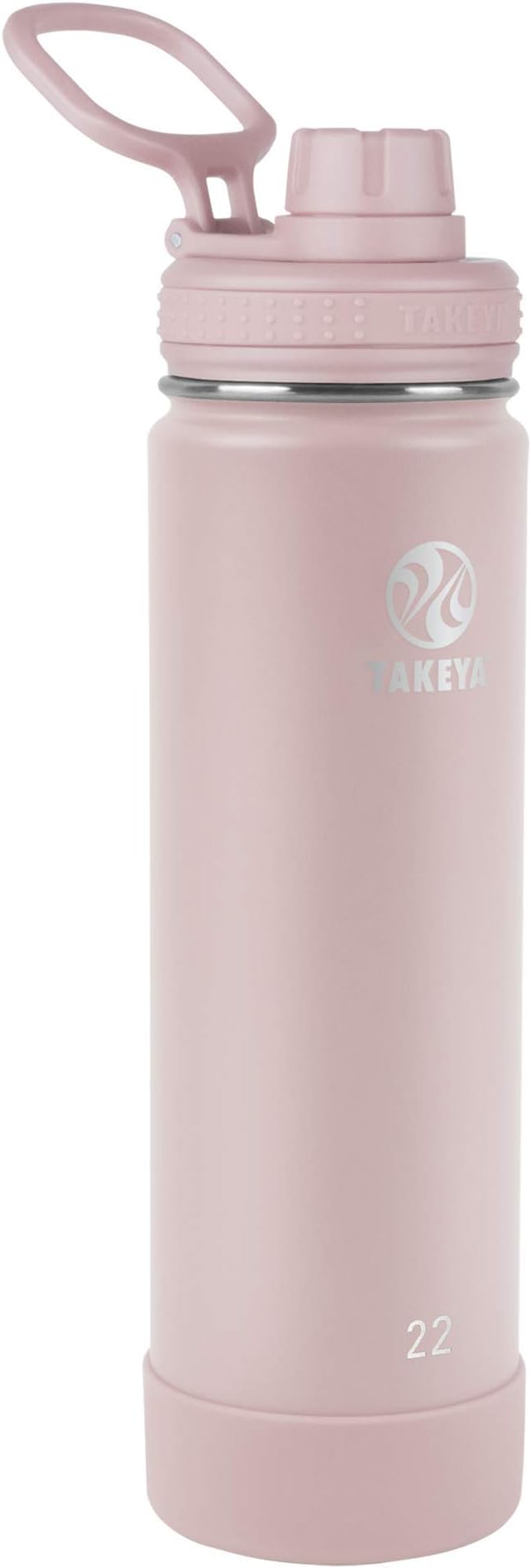 Takeya Actives Stainless Steel Water Bottle, Insulated Spout Lid, Keeps Drinks by Takeya