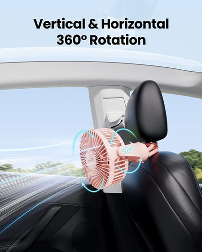 Gaiatop Mini Portable Stroller Fan, Battery Operated Small Clip on Fan - Image 6