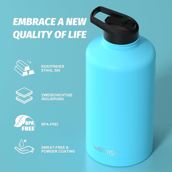 87oz Insulated Water Bottle, BPA Free&Leak Proof, 1.5 Gallon Stainless Steel - Image 8