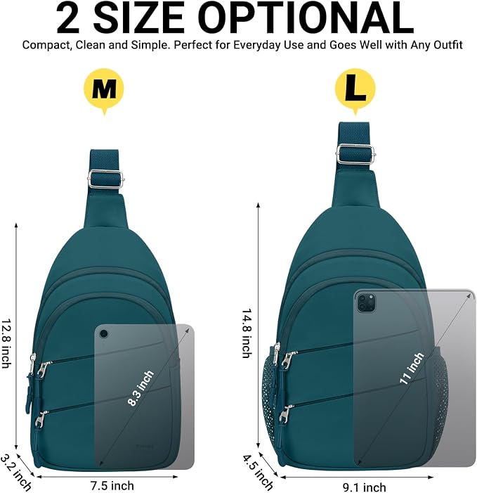 Tuwubi Crossbody Bags for Women, Sling Bag for Men, Small Hiking Backpack Anti - Image 7
