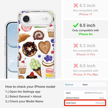 MOSNOVO for iPhone Air Case, Shockproof Military-Grade Protection 6.6ft Drop - Image 2