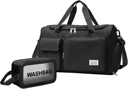 Suruid Gym Bag for Women Men, Travel Duffle Bag Large Capacity Carry On by SURUID
