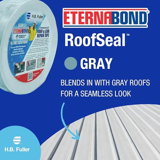 EternaBond RoofSeal Gray 2" x50' MicroSealant UV Stable RV Roof Seal Repair - Image 6