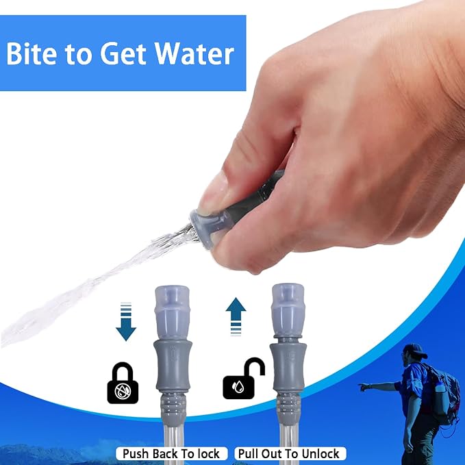 HEIKLN Hydration Bladder 1.5L-2L-2.5L-3L, Leak Proof Water Reservoir, BPA Free - Image 3