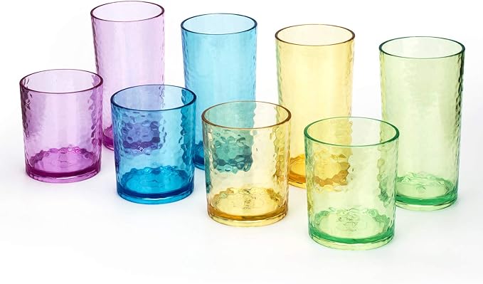 KX-WARE 14-ounce and 20-ounce Acrylic Glasses Plastic Tumbler, Dishwasher Safe by KX-WARE