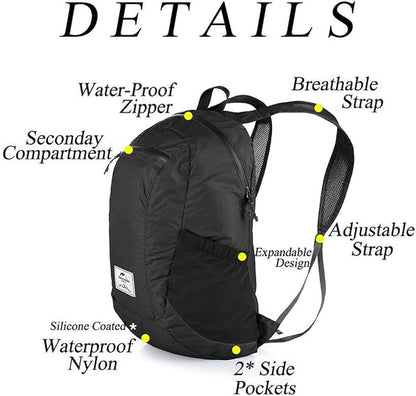 Naturehike 18L Lightweight Hiking Backpack, Waterproof Camping Packable - Image 3