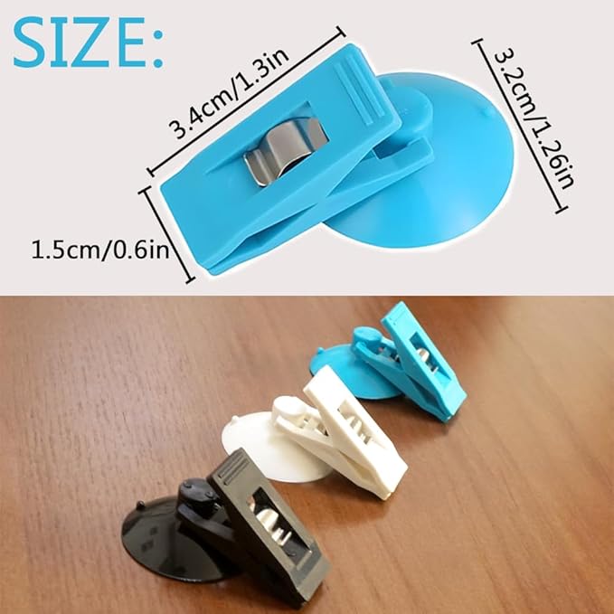 Multi Purpose Suction Cup Clips, Car Sunshade Cloth Fixing Clip, Refrigerator - Image 2