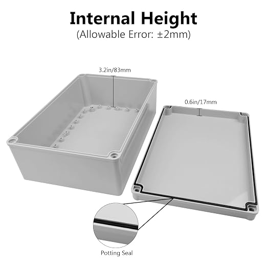 LeMotech Junction Box IP67 Waterproof Dustproof Electrical Box Project Box DIY - Image 4