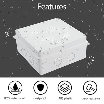 LeMotech Junction Box, Electrical Box IP65 Water Resistant Dustproof ABS - Image 6