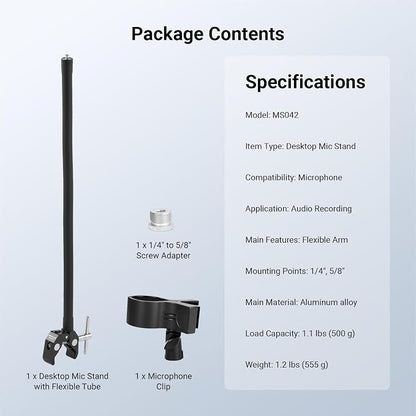 NEEWER Desktop Microphone Stand - Image 7