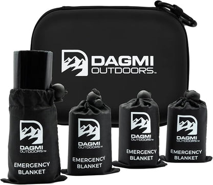 Emergency Mylar Thermal Blanket 4 Pack. Space Blankets by DagmiOutdoors