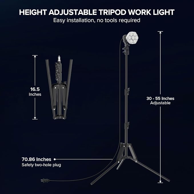 SANSI 400W Equivalent LED Work Light - Image 2