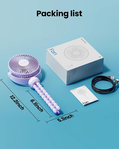 Gaiatop Mini Electric Fan with 360 Rotation, 5.5mm Gaps, Rechargeable Battery - Image 7