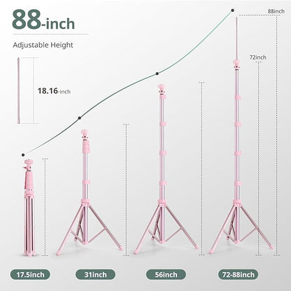 SENSYNE 88" Phone Tripod & Selfie Stick, Extendable Cell Phone Tripod Stand - Image 4