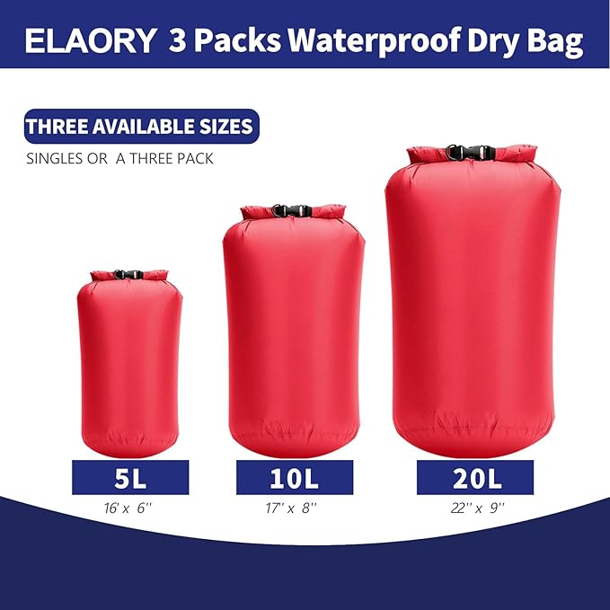 Waterproof Dry Bags 3 Pack - Image 2