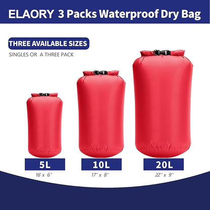 Waterproof Dry Bags 3 Pack - Image 2